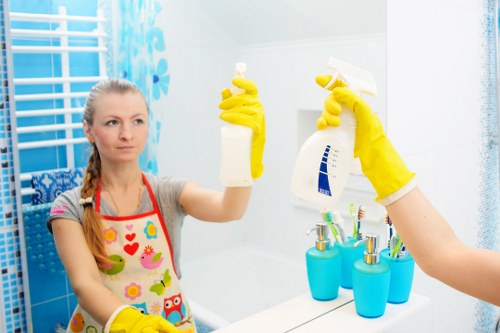 Professional carpet cleaning in a bright living room