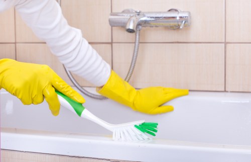 Professional steam carpet cleaning process in a living room