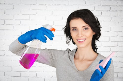 Baking soda applied for mattress deodorizing