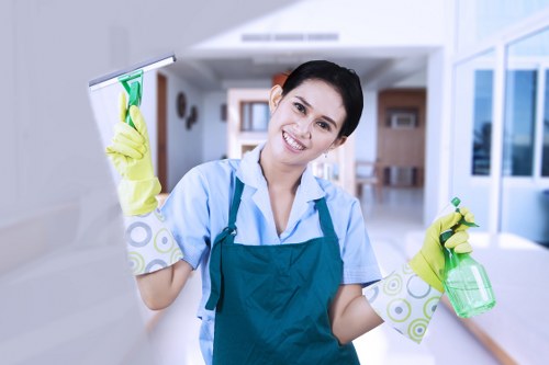 Professional pet stain and odor treatment in home